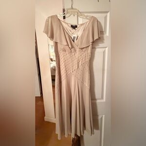 Liz Claiborne Cream Maxi Dress